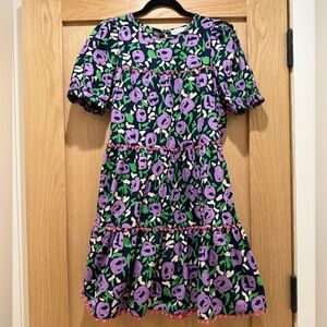 THML Floral Ruffle Floral Dress
